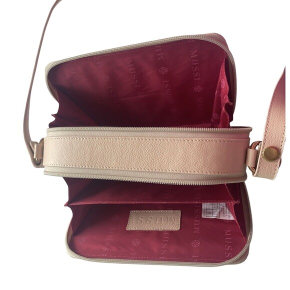 MUSSI Crossbody Bag Purse 100% Colombian Leather Blush, New with tags - Picture 11 of 13